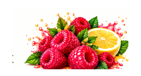 Raspberry flavor illustration